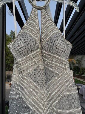 Clarisse dress, sliver Size 6